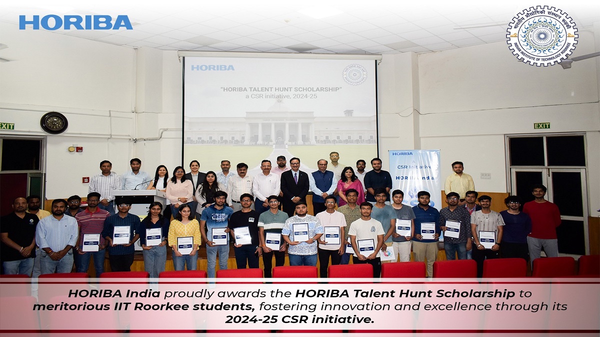 HORIBA India Awards Scholarships to 30 IIT Roorkee Students