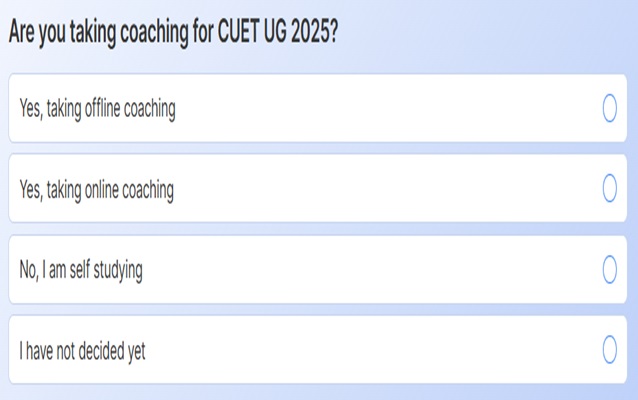 CUET Preparation Poll 2025