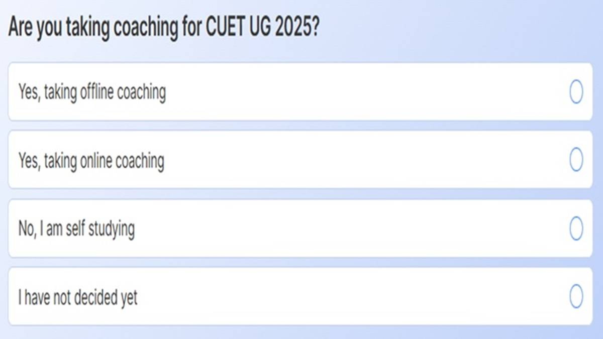 CUET UG 2025 Preparation Poll