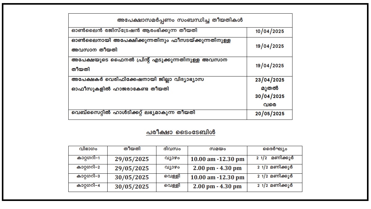 KTET Exam Date 2025