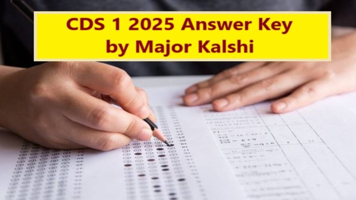 CDS 1 2025 Answer Key by Major Kalshi