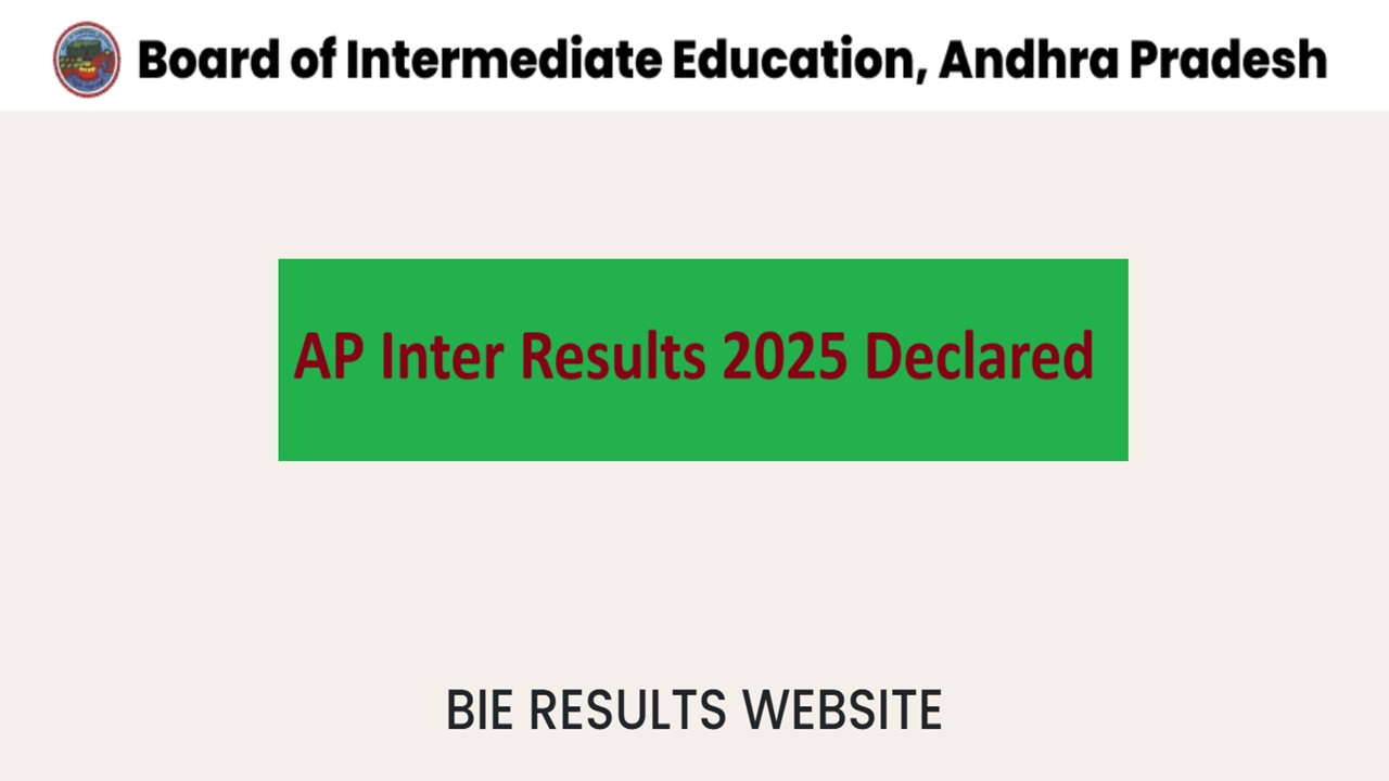 AP Inter Results 2025 Out