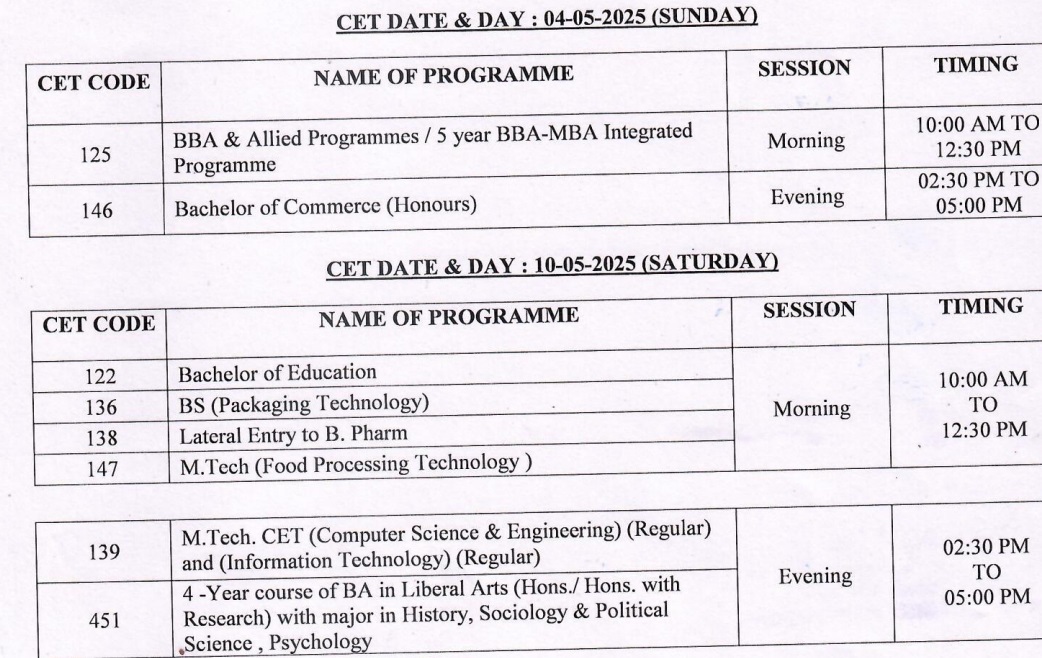 IPU CET 2025 Exam Date