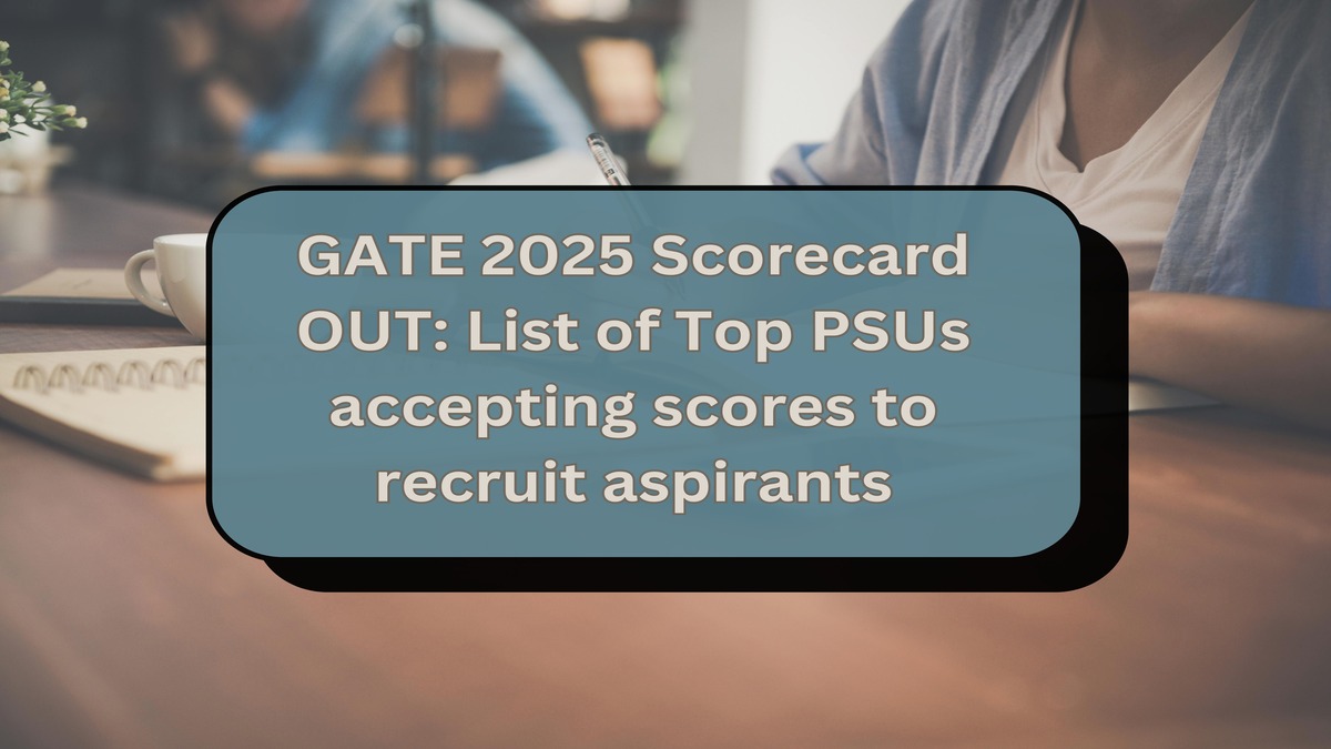Top PSUs accepting GATE scores for recruitment