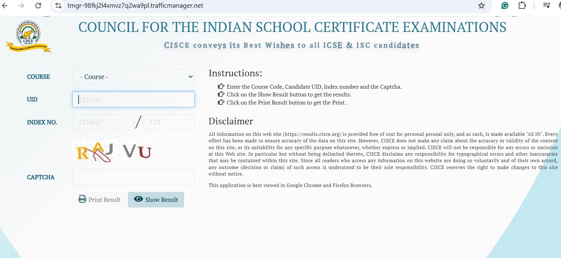 CISCE Result Out