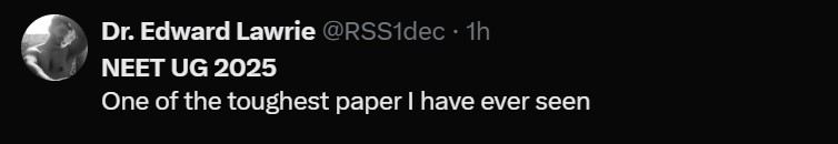 NEET UG 2025 Student Reactions