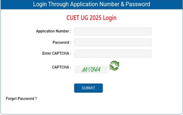 CUET UG 2025 Login