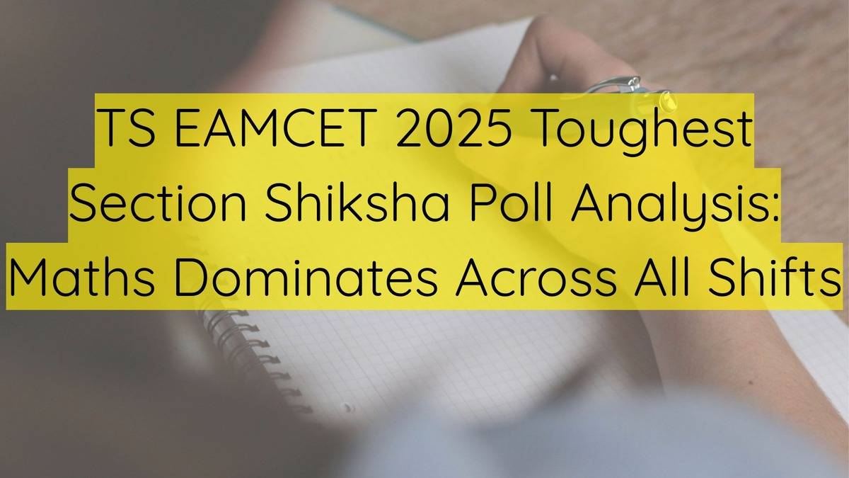 TS EAMCET 2025 Engineering Section Analysis Shiksha Poll
