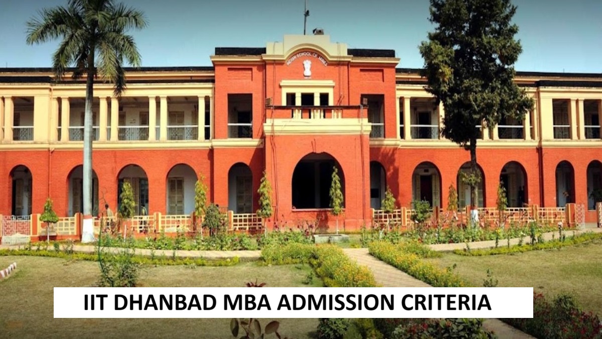 IIT Dhanbad MBA admission criteria 