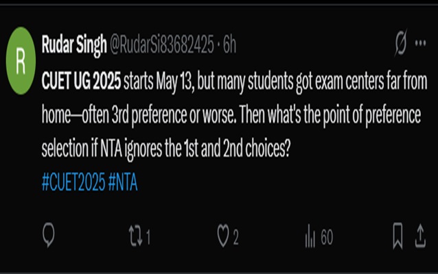 CUET Exam Centre 2025