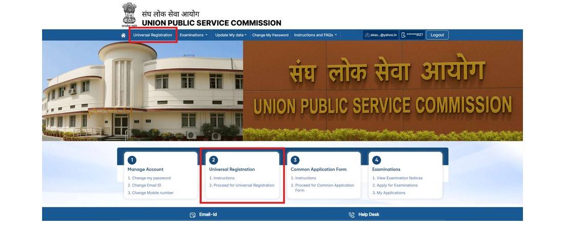 NDA Universal Registration