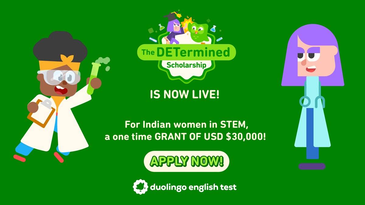 Duolingo English Test: Applications Open For DETermined Scholarship to Support Indian Women in STEM