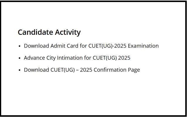 CUET Answer Key Download Link