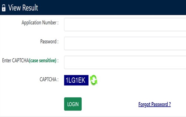 CUET Result Login