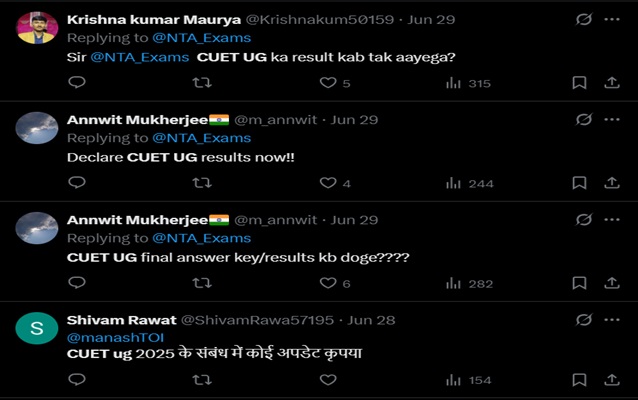 CUET Result 2025 When