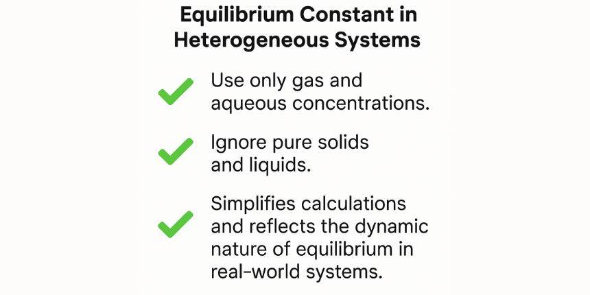 Equilibrium Constant in Heterogeneous Equilibria