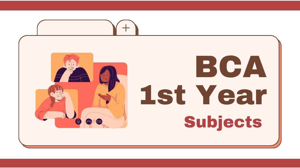 BCA 1st Year subjects