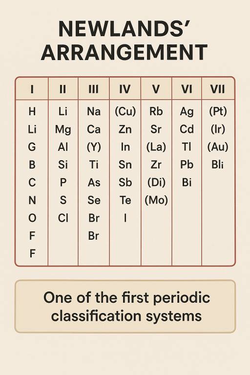 Newlands’ arrangement