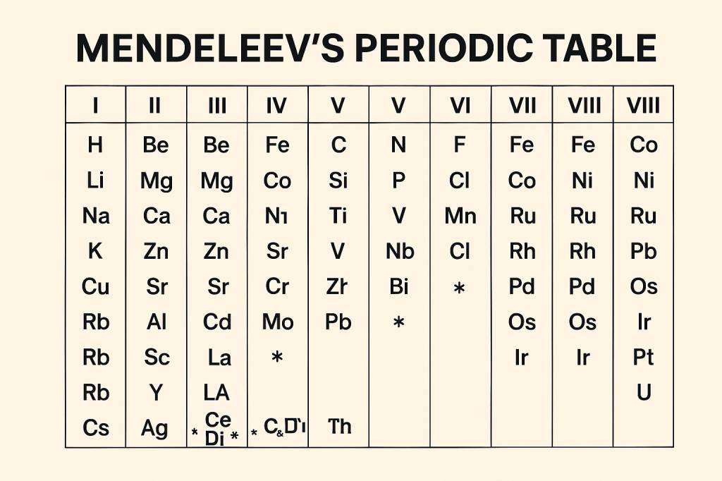 Mendeleevs Periodic Table