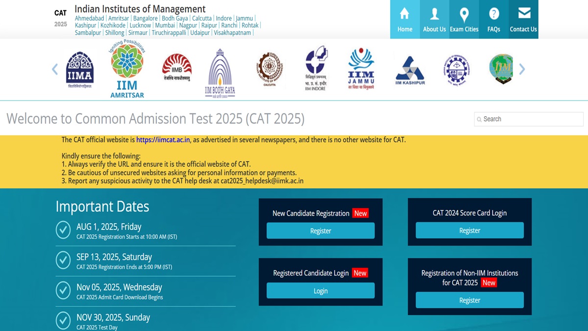 CAT Registration 2025