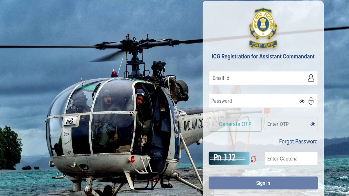 Indian Coast Guard AC Application Correction Window 2025 