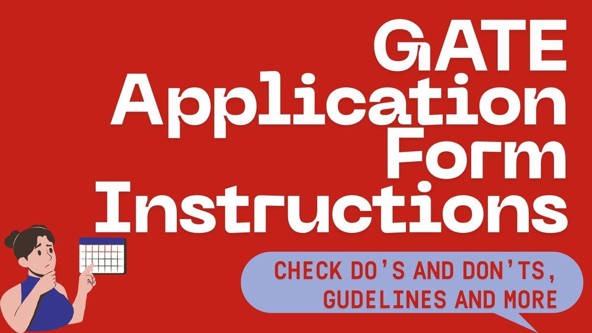 GATE 2026 application form instructions