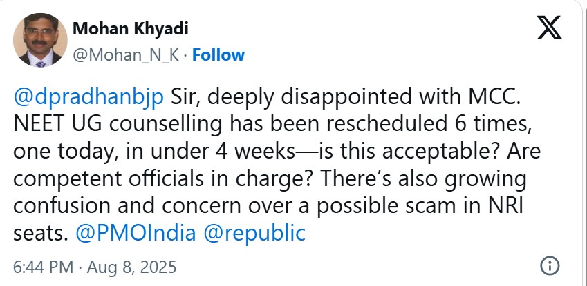 NEET Counselling 2025 