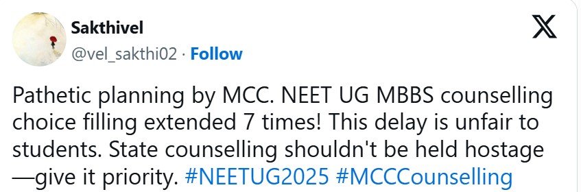 NEET Counselling 2025 