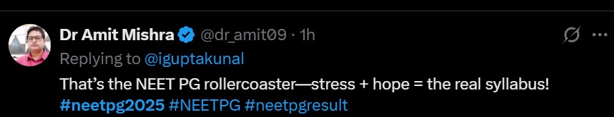 NEET PG result 2025 Date