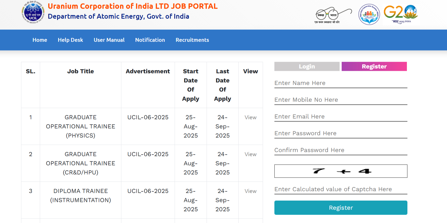 UCIL Recruitment through GATE 2025 Started