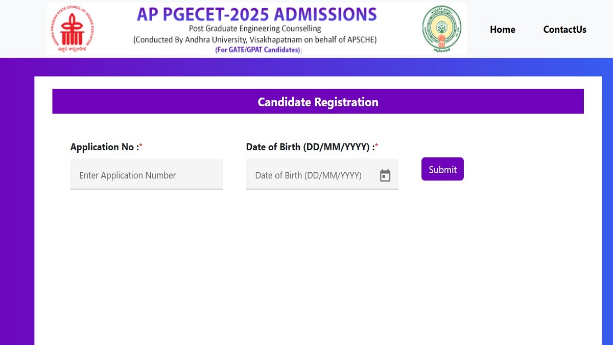 AP PGECET 2025 Counselling Registration for Round 2