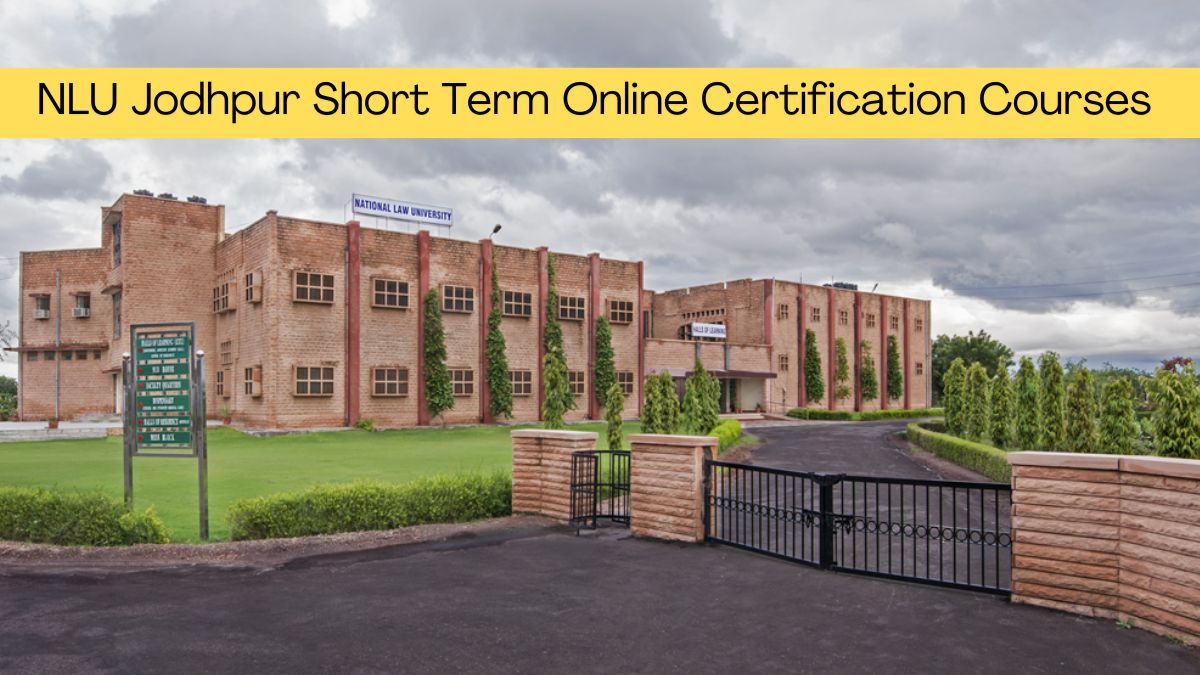 NLU Jodhpur Short Term Online Courses