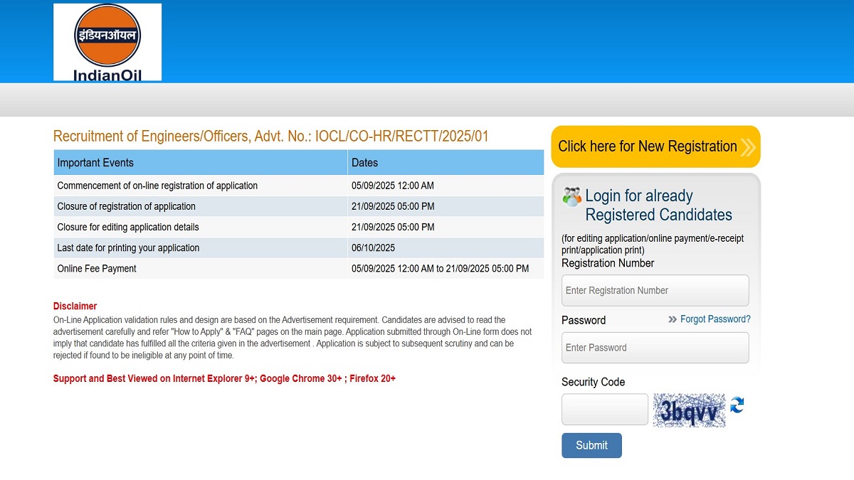 IOCL Grade A Recruitment 2025 Ongoing