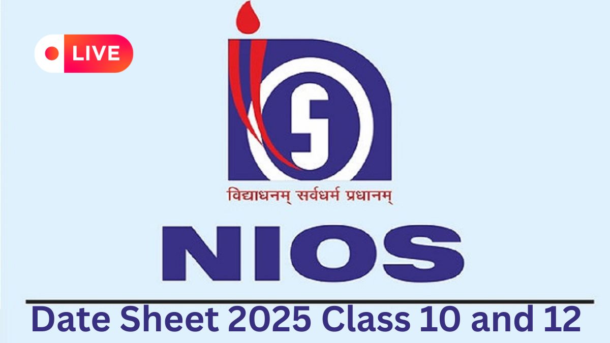 NIOS Date Sheet 2025 