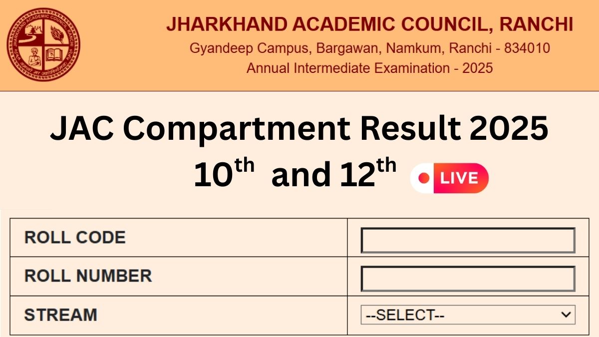Jharkhand Board Compartment Result 2025 