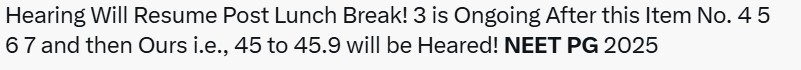 NEET PG 2025 live