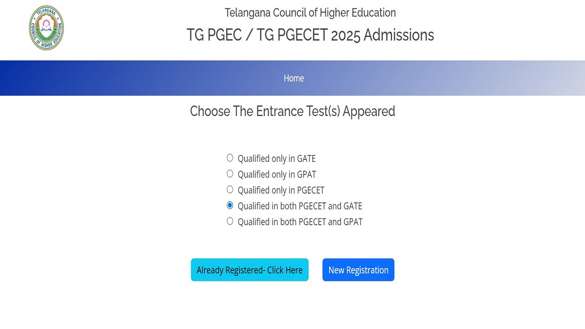 TS PGECET Phase 2 Counselling Registration 2025