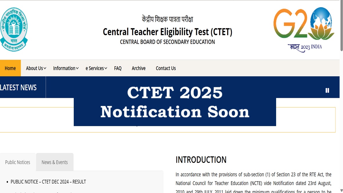 CTET 2025 Exam Updates