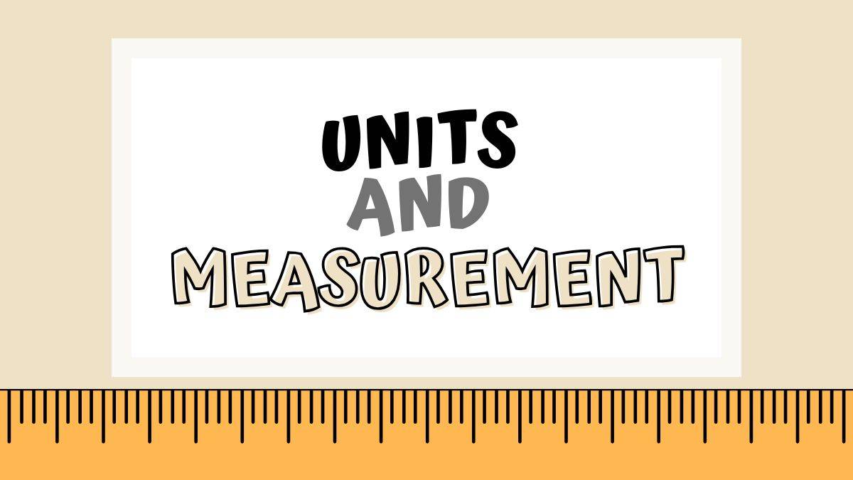 units and measurement
