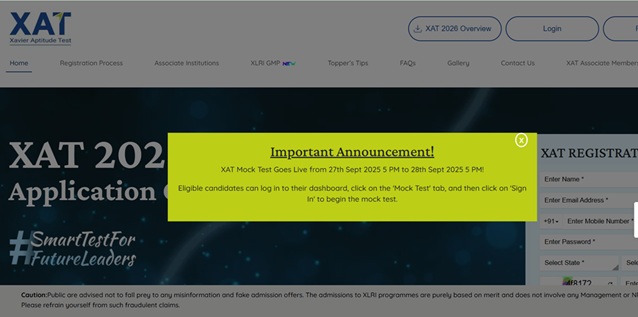 XAT 2026 official mock test