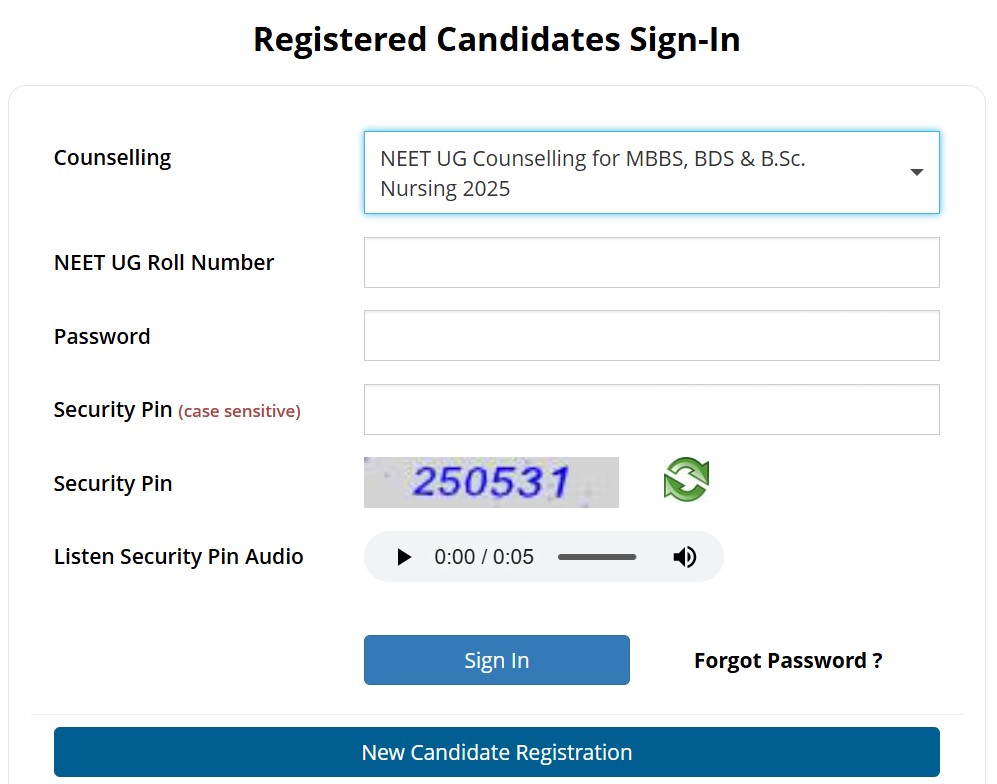 NEET UG Counselling 2025 