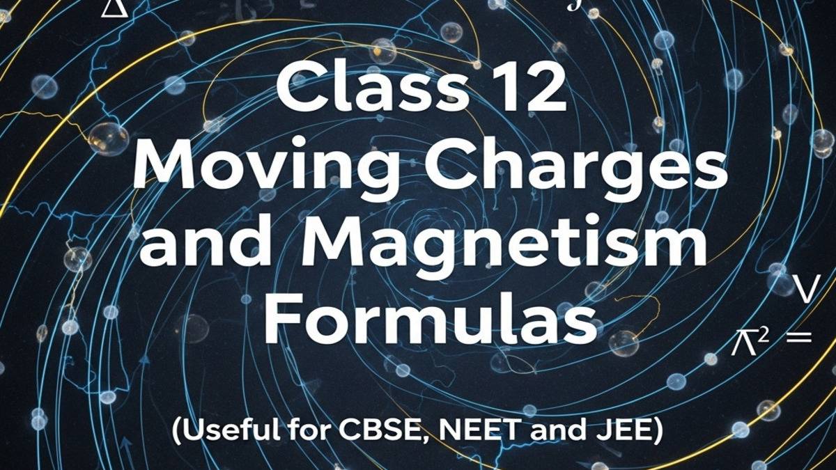 Magnetism Formulas