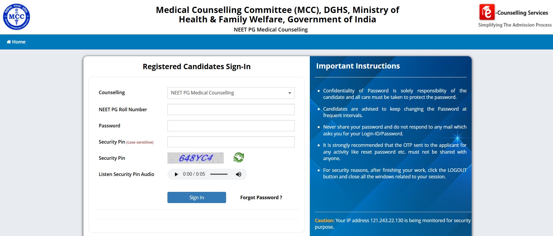 NEET PG Counselling 2025 
