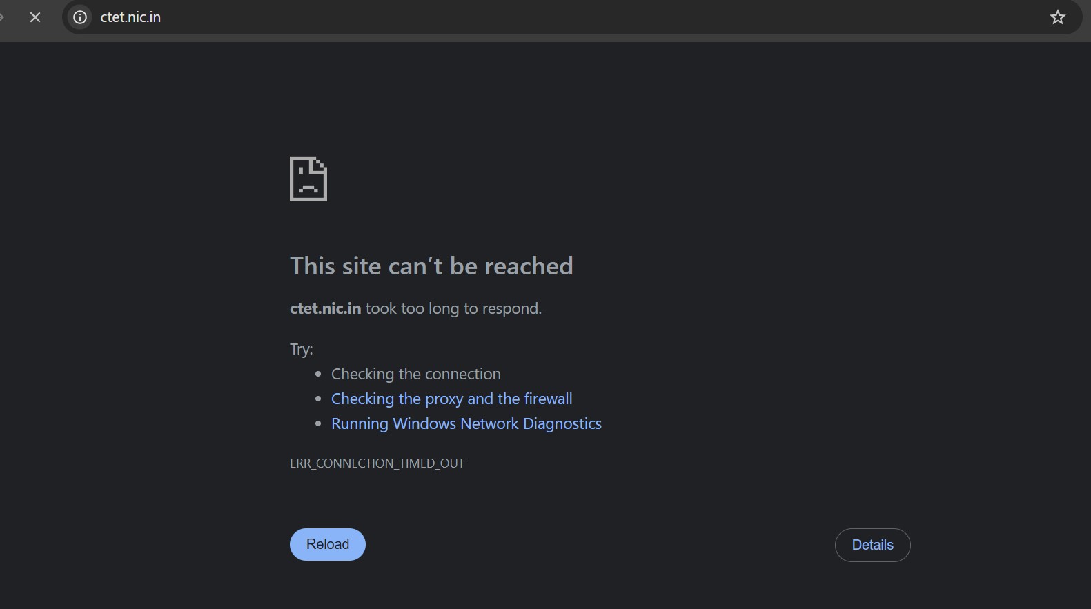 CTET 2025 Website Crashed