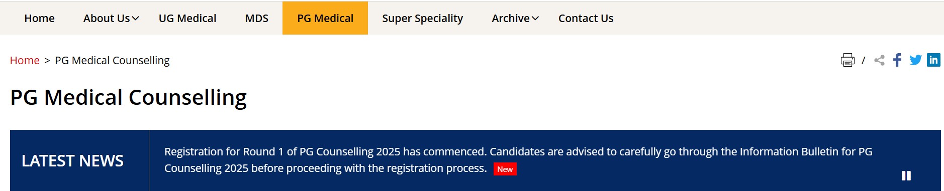 NEET PG Counselling 2025