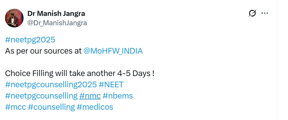 NEET PG Counselling 2025 