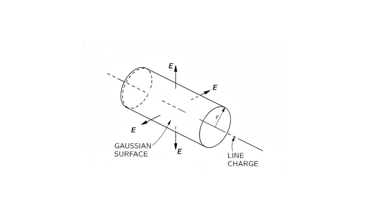 Line indefinite gauss law application