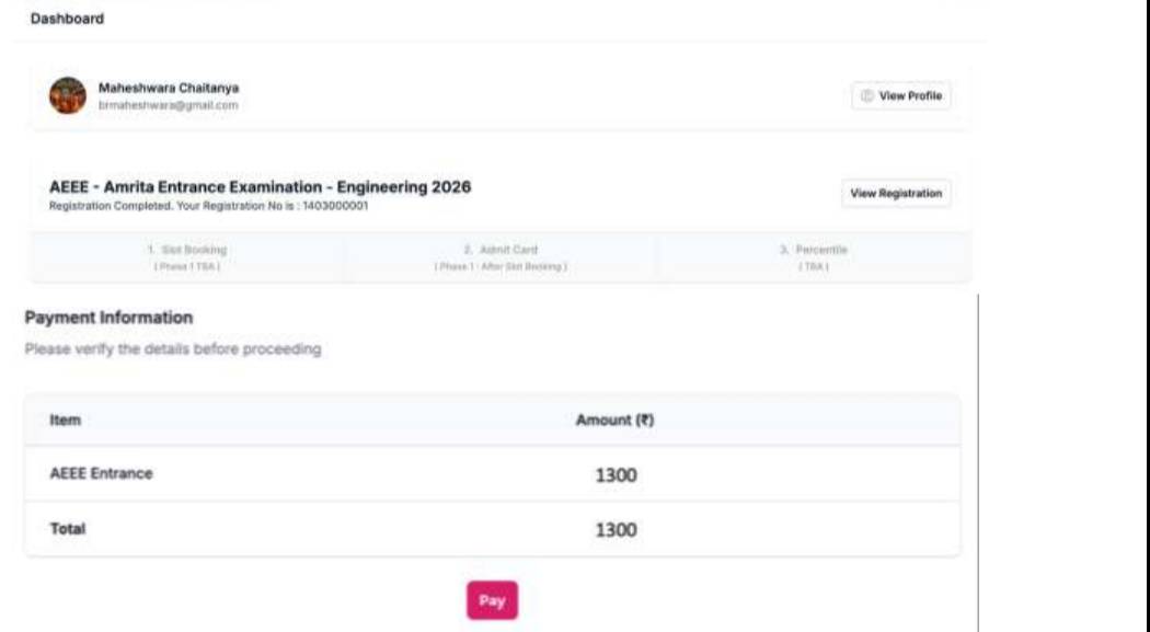 AEEE application fee