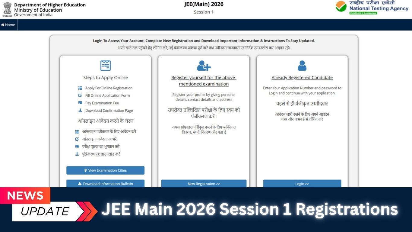 JEE Mains 2026 Registration