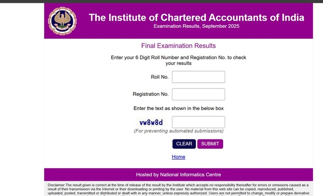 CA Foundation result 2025